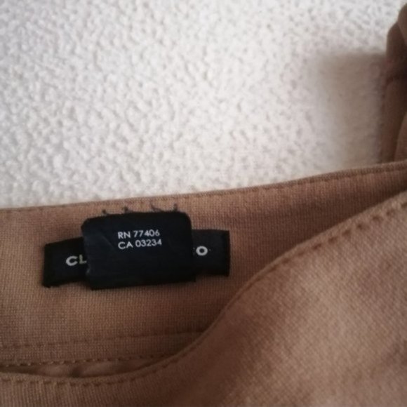 Club Monaco Tan Skinny Pants with Faux Leather Detailing - Picture 7 of 15